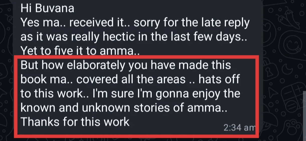 Customer chat screenshot